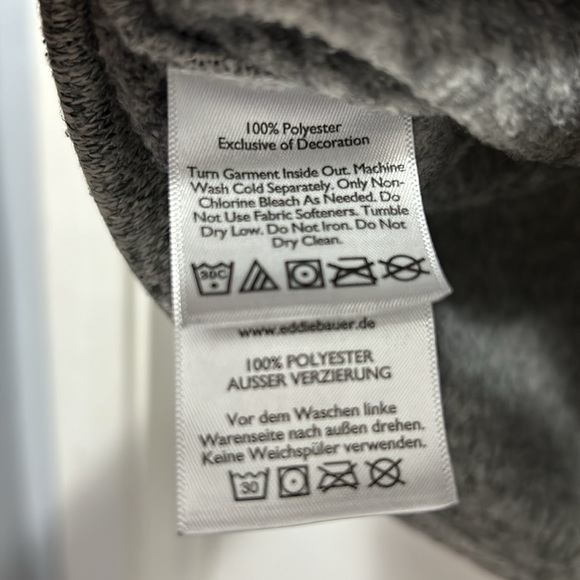 EDDIE BAUER fleece hooded vest. Size S - Picture 7 of 8